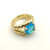 David Yurman 20mm Marbella Blue Diamond Ring