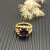 David Yurman 20mm Marbella Purple Diamond Ring